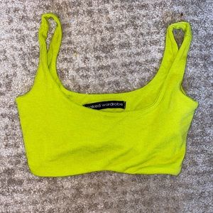Naked Wardrobe neon green top